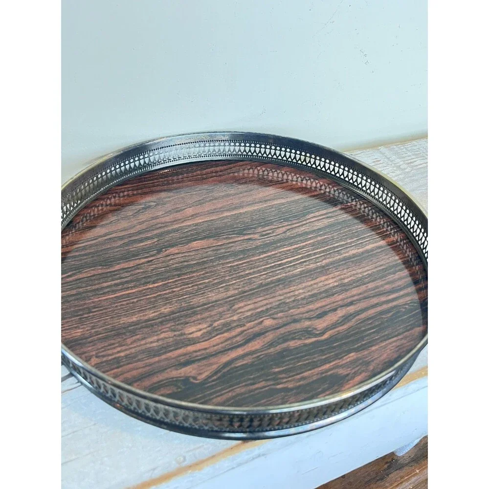 Vintage Sheffield Silver Co Formica Tray 10